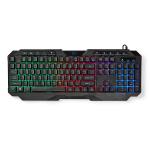 multimedia m 30 1 strmkabellngde drevet usb layout us qwerty led ngler membrane type-a usb keyboard gaming wired nedis