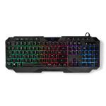 multimedia m 30 1 strmkabellngde drevet usb layout fr azerty led ngler membrane type-a usb keyboard gaming wired nedis