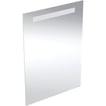 aluminium cm 70 x 50 lys med spejl square basic option geberit