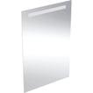 aluminium cm 90 x 60 lys med spejl square basic option geberit