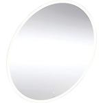 aluminium cm ø75 lys med spejl round option geberit