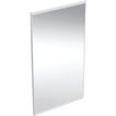 aluminium cm 70 x 40 lys med spejl square plus option geberit
