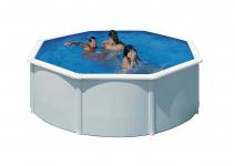 white cm 120 x 350 round pool basic fun swim