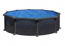 graphite black cm 120 x 460 round pool basic fun swim