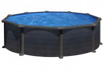 graphite black cm 132 x 460 round pool basic fun swim