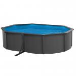 grey anthracite cm 120 x 360 x 490 oval pool basic fun swim