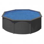 grey anthracite cm 120 x 360 round pool basic fun swim