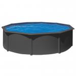 grey anthracite cm 120 x 460 round pool basic fun swim