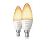 2-pak mpbar d mat e14 25w 2w 5 ambiance white kerte led hue philips