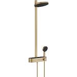 pvd bronze brstet 400 select showertablet med 2jet 260 showerpipe s pulsify hansgrohe