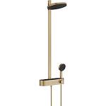 pvd bronze brstet 400 select showertablet med ecosmart 2jet 260 showerpipe s pulsify hansgrohe