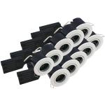 pakke stk 10 hvid mat rund gu10 eco install uni nordtronic