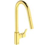 gold brushed pvd 115x240x456 udtrk med kkkenarmatur gusto standard ideal