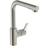 storm silver pvd 115x235x333 udtrk med kkkenarmatur gusto standard ideal