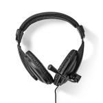 sort mikrofon fold-away mm 5 3 2x mm 5 3 1x stereo over-ear pc-headset