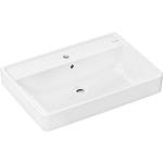 hvid b overl hanehul med 700xx480mm underside slebet med bordmonteret ndvask h q xanuia hansgrohe