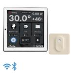 rm sk touch wifi - ivory t h blu white display wall shelly