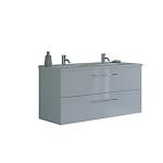 jglans h hvid vask amber skuffer 2 med vask dobbel 121cm belpakke m mido dansani