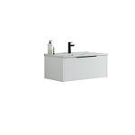 mat hvid glat vask amber skuffe 1 classic 81cm belpakke m mido dansani