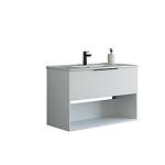 mat hvid stribet vask amber skuffe 1 classic 101cm belpakke m mido dansani