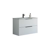 mat hvid glat vask amber skuffer 2 classic 101cm belpakke m mido dansani