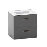 cm 60 skuffer 2 med antracit l st i vaskeskab skandi kriss