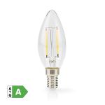 klart stk 1 stil retro hvid varm k 2700 lm 470 w 2 2 stearinlys e14 p�re led-lampe nedis