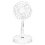 hvid li-ion-batteri med piedestalventilator cm 20 og bord- fleksibel rbar b nedis