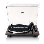 walnut stabilizer record chrome-plated including cartridge red 2m ortofon and bluetooth with turntable lenco