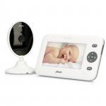 hvid farvedisplay 3 4 med video-babyalarm