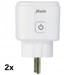 hvid 2-pak 3680w 16a energimonitor med wi-fi-stik smart