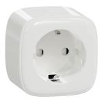 hvid gning energioverv med stikkontakt schuko plug smart wiser lk