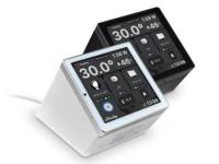 white stand display wall shelly