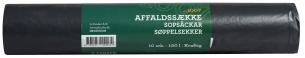 kvalitet kraftig - rulle pr poser 10 liter 120 sort kke affaldss
