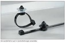 Kabelbinder t30rft med fod sort