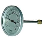 Rüeger TCH termometer 65x50 mm. Rustfrit stål. 0-120Â°C