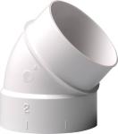 Bøjning 45gr M/nippel F/støvsug