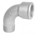 kort nippel muffe 90gr bjning galvaniseret 4 3