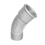 nippel muffe 45gr bjning galvaniseret 2 1