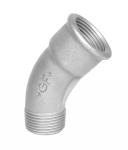 nippel muffe 45gr bjning galvaniseret 4 3