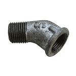 nippel muffe 45gr vinkel galvaniseret 4 1 1