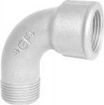 nippel muffe kort bøjning galvaniseret 8 3