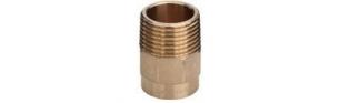 Viega overgang muffe/nippel 54 mm x 1 1/2 rødgods