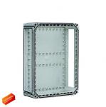 Ekin32-4 kassebund polycarbonat 320x220x130 med 4 flangeåbninger