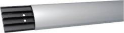 Gulvkanal Aluminium 18x75mm Alu/grå Med Buet Låg