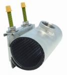 Gevindsaddel med 2 bolte 60-67 mm afgrening 1 rf