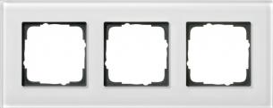 3-modul-ramme esprit glas hvid