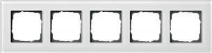 5-modul-ramme esprit glas hvid