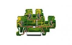 WAGO Doppelstock-Schutzleiterklemme 5 mm Zugfeder Belegung: Terre GrALn-Gelb 870-507 50 St. (870-507)