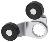 Sirius gaffel løftestang for endestop 3se51 2xarme lavet af metal med plastikrulle 19mm